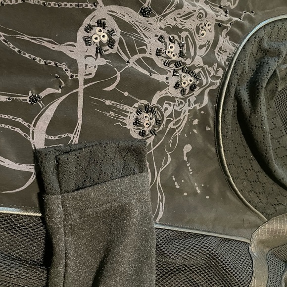 Anvrdie dress (angels never die) in black with multiple textures and prints x - Picture 6 of 6